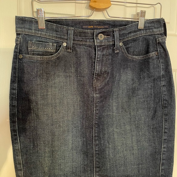 Levis Denim Mini Skirt Size 10 - Picture 4 of 5